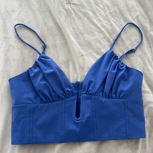 NWT Zara Corset & Runched Crop Top